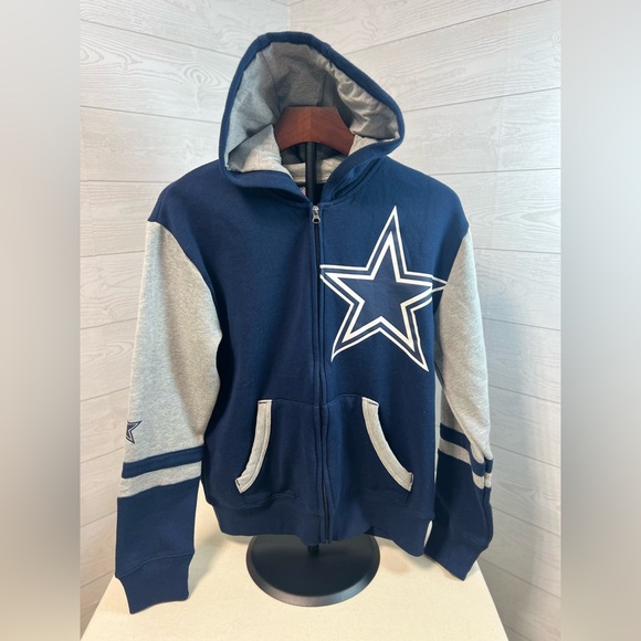 Kids' Navy and Gray Star Hoodie - Picture 1 of 8